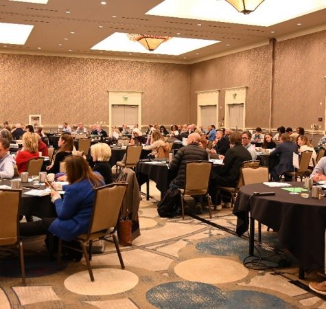 A group of conference participants at the 2023 Essentials of Development conference.